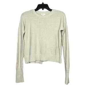 Crippen Cream 100% Cotton Crew Neck Coastal Beachy Cozy Sweater XS